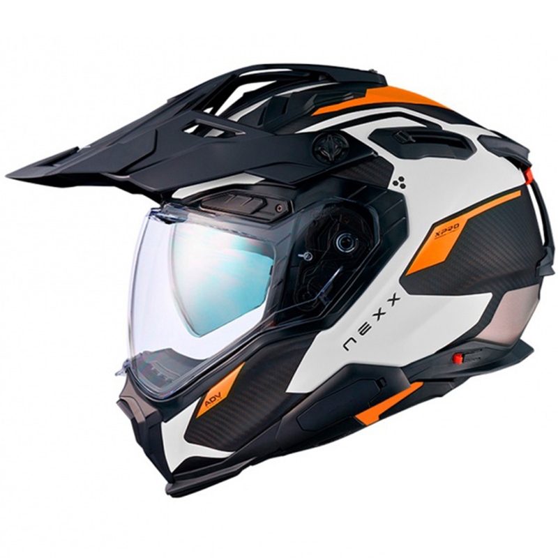 Enduro kaciga Nexx X.WED3 Keyo bijelo-narančasta rasprodaja