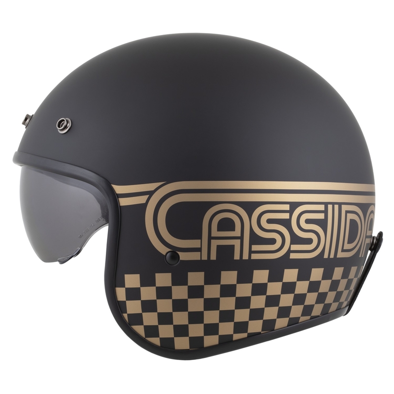 Cassida Oxygen 2.0 Rondo otvorena motociklistička kaciga mat crno-zlatna
