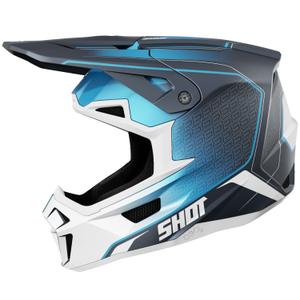 Motocross kaciga Shot Lite Challenger mat plava