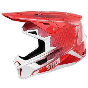Motocross kaciga Shot Lite Challenger biserno crvena