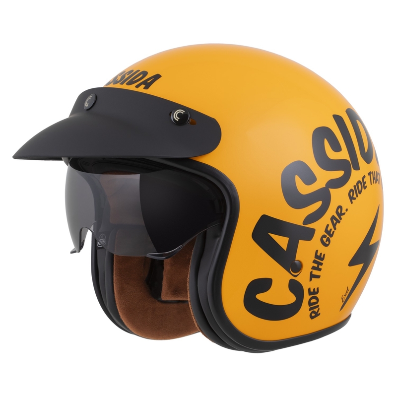 Cassida Oxygen 2.0 Gear otvorena motociklistička kaciga žuto-crna