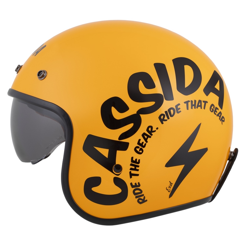 Cassida Oxygen 2.0 Gear otvorena motociklistička kaciga žuto-crna