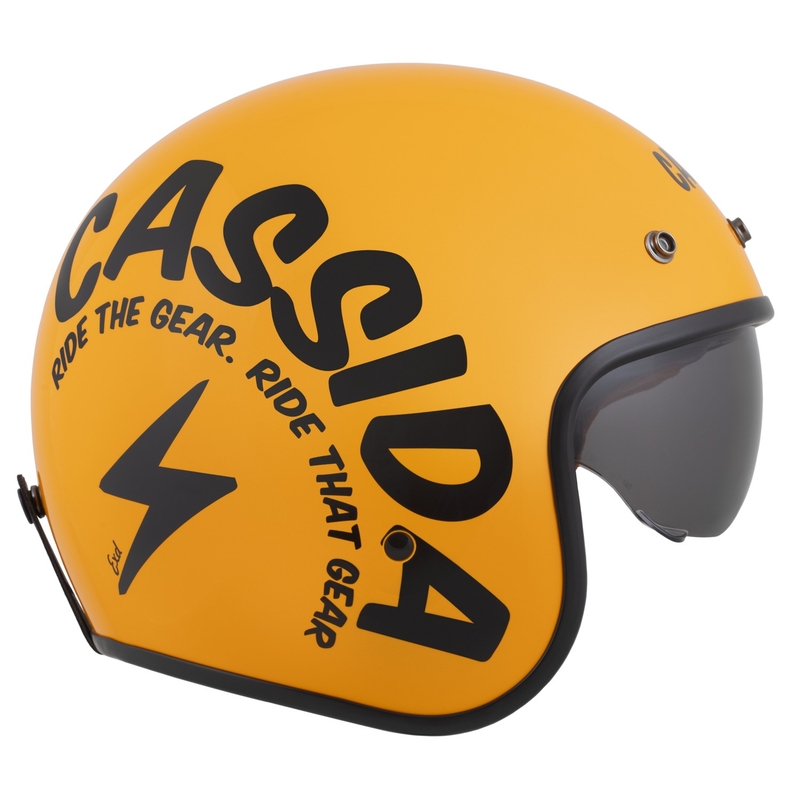 Cassida Oxygen 2.0 Gear otvorena motociklistička kaciga žuto-crna