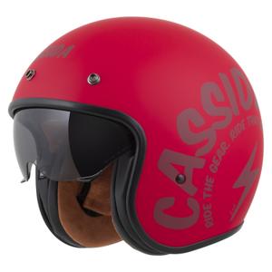 Cassida Oxygen 2.0 Gear otvorena motociklistička kaciga mat crveno-tamno crvena