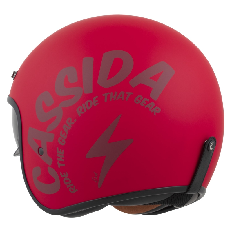 Cassida Oxygen 2.0 Gear otvorena motociklistička kaciga mat crveno-tamno crvena