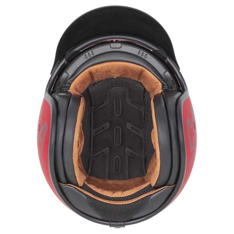 Cassida Oxygen 2.0 Gear otvorena motociklistička kaciga mat crveno-tamno crvena