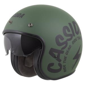 Cassida Oxygen 2.0 Gear otvorena motociklistička kaciga mat zeleno-crna