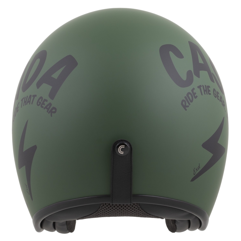 Cassida Oxygen 2.0 Gear otvorena motociklistička kaciga mat zeleno-crna