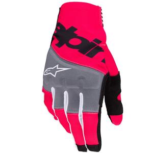Alpinestars Techstar motokros rukavice crno-fluo roze