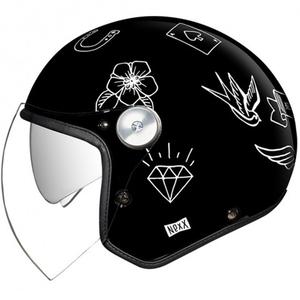 Otvorena kaciga Nexx X.G30 Tattoo crno-bijela