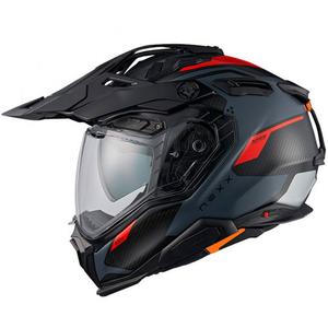 Enduro kaciga Nexx X.WED3 Keyo sivo-crvena
