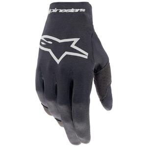 Dječje motokros rukavice Alpinestars Radar crno-srebrne