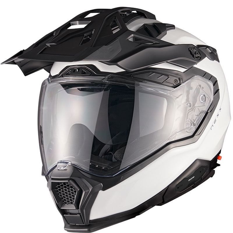 Enduro kaciga Nexx X.WED3 Obična biserno bijela