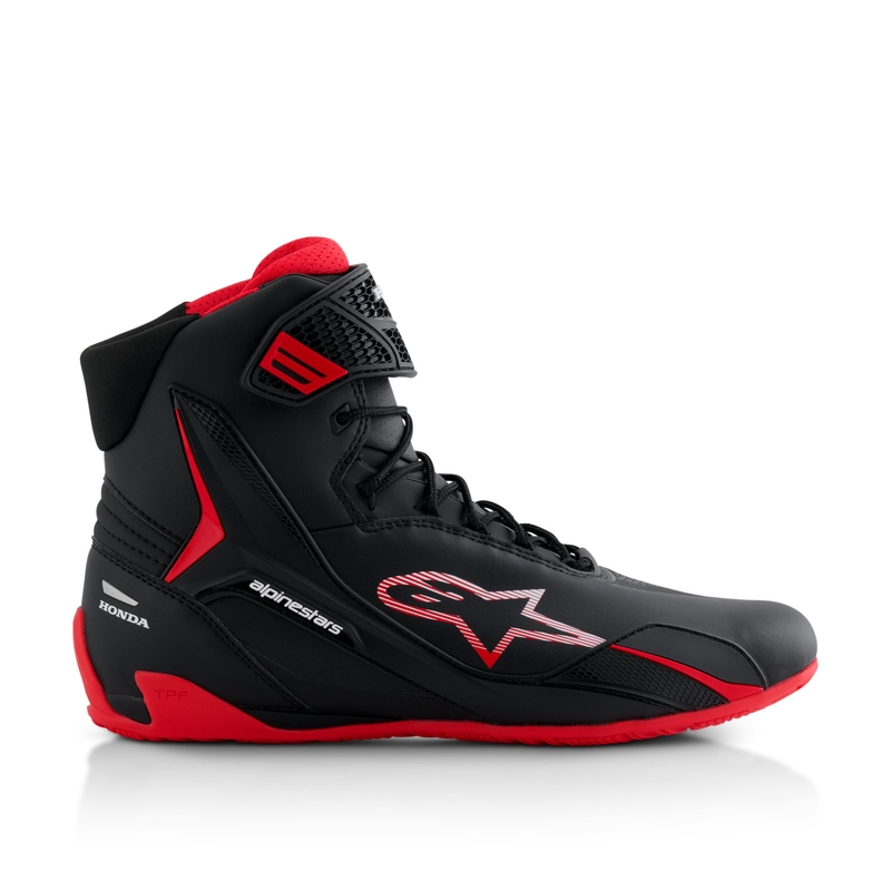 Alpinestars Faster-4 motorističke čizme HONDA kolekcija crno-crvene