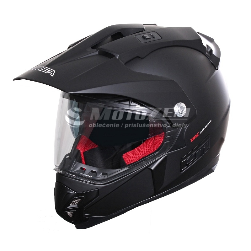 Enduro kacige sa vizirom RSA MX-01 crna mat rasprodaja