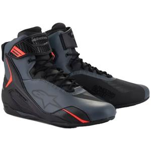 Motorističke čizme Alpinestars Faster-4 crno-sive-fluo crvene