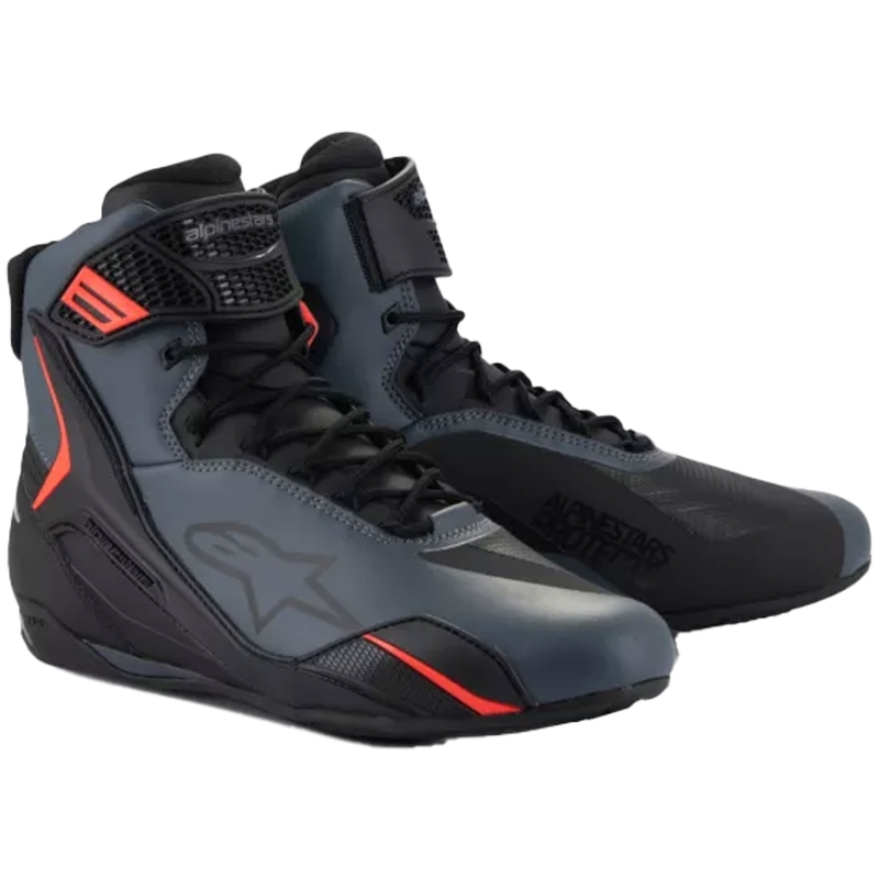 Motorističke čizme Alpinestars Faster-4 crno-sive-fluo crvene