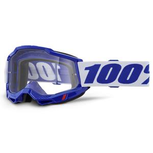 Naočale za motocross 100% ACCURI 2 plave s prozirnim pleksiglasom