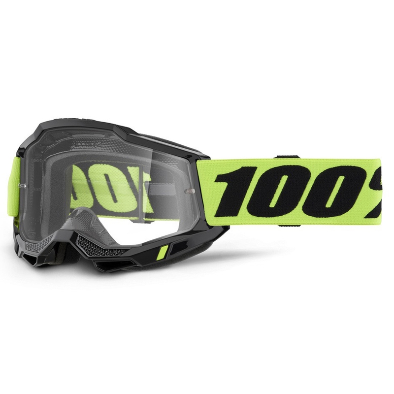 Naočale za motocross 100% ACCURI 2 žute s prozirnim pleksiglasom