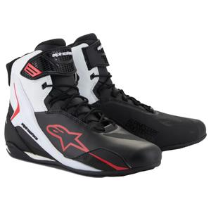 Motorističke čizme Alpinestars Faster-4 crno-bijelo-crvene