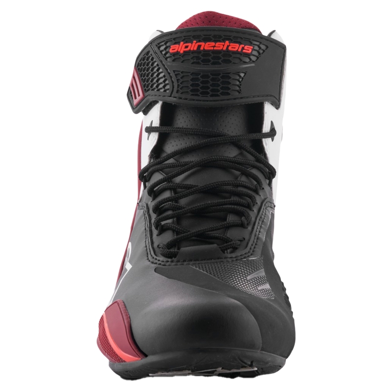 Motorističke čizme Alpinestars Faster-4 crno-bijele-tamnocrvene
