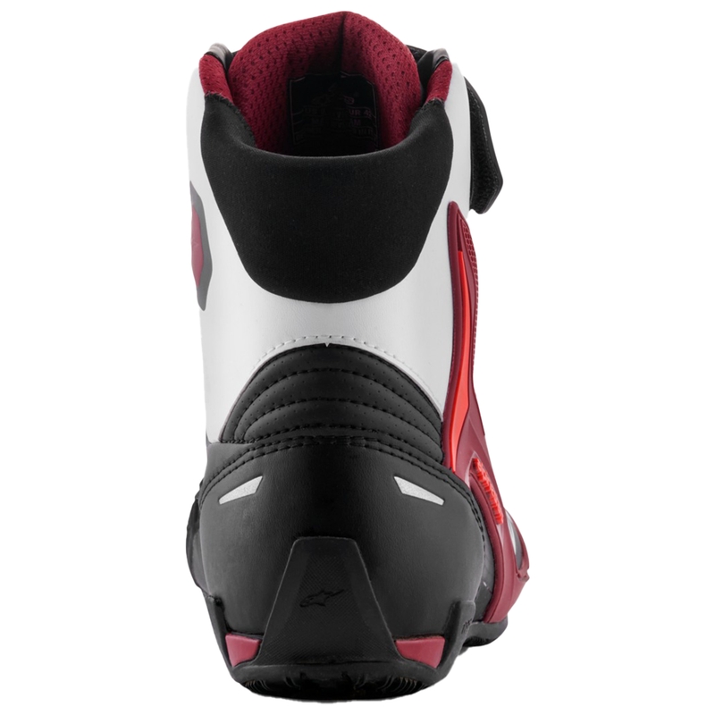 Motorističke čizme Alpinestars Faster-4 crno-bijele-tamnocrvene