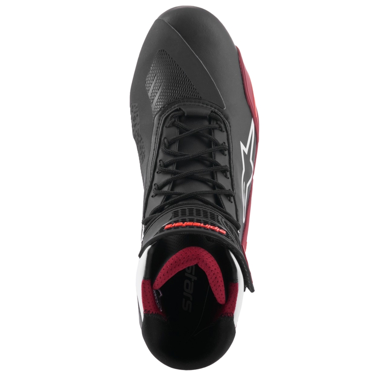 Motorističke čizme Alpinestars Faster-4 crno-bijele-tamnocrvene