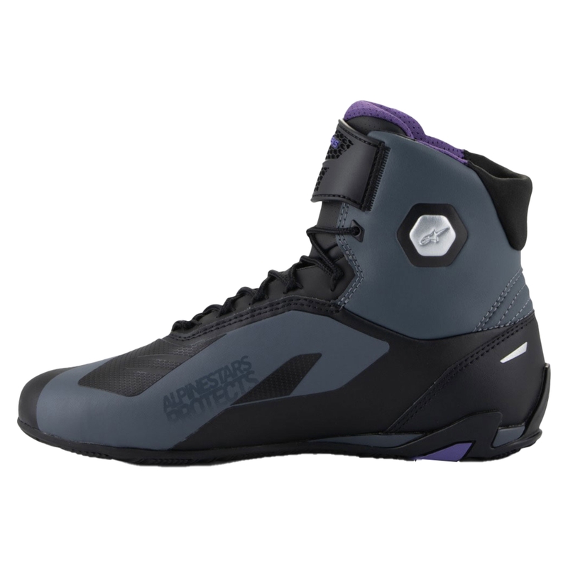 Alpinestars Stella Faster-4 ženske motorističke čizme crno-sivo-ljubičaste