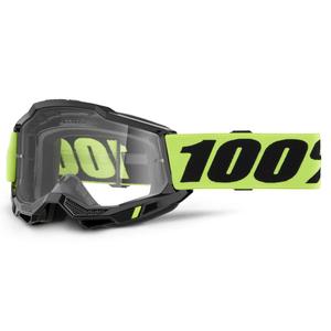 Dječje naočale za motocross 100% ACCURI 2 USA žute s prozirnim pleksiglasom