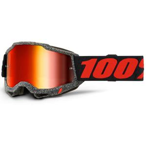Dječje motocross naočale 100% - USA ACCURI 2 Huaraki crveni pleksiglas