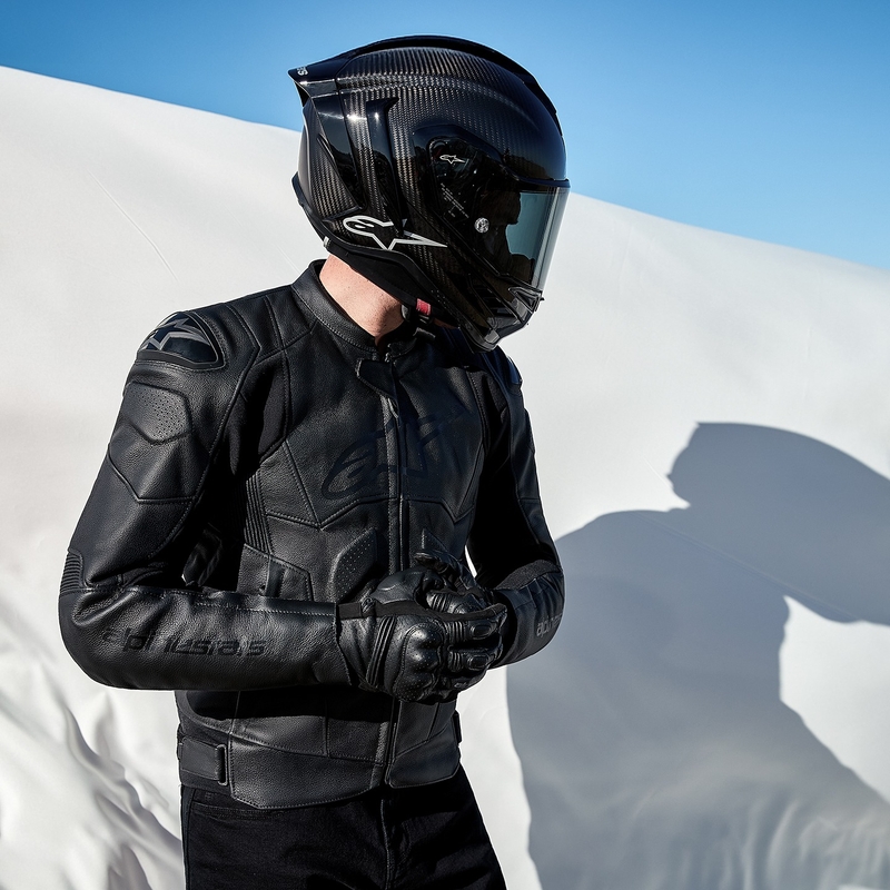 Alpinestars Dusk kožna motociklistička jakna crna