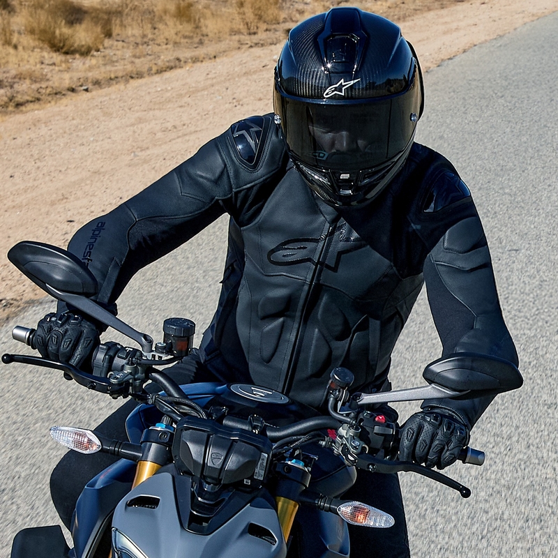 Alpinestars Dusk kožna motociklistička jakna crna