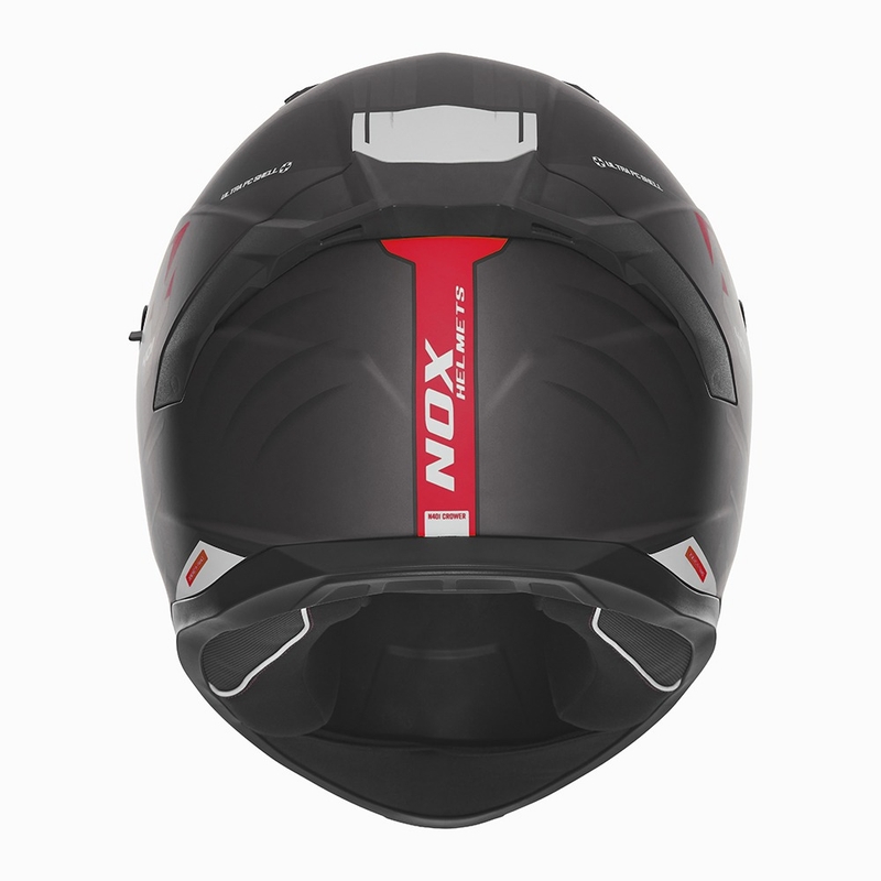 Motociklistička kaciga za cijelo lice NOX N401 Crower mat crno-crvena