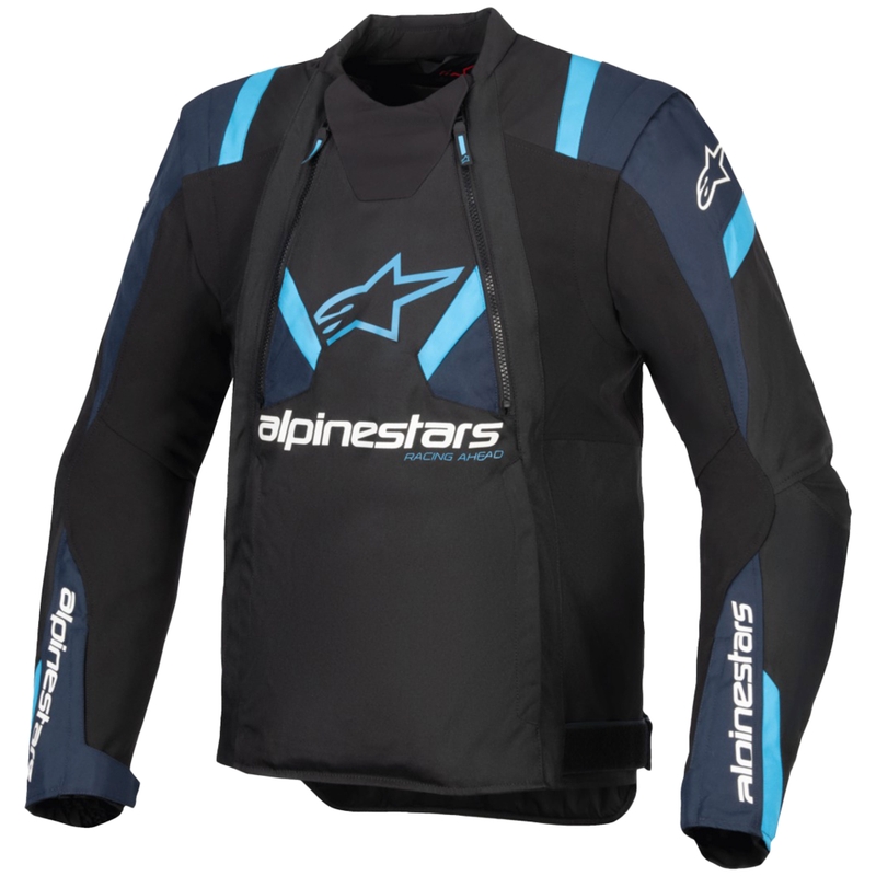 Alpinestars T-Stunt Air motoristička jakna crna-plava-svijetlo plava
