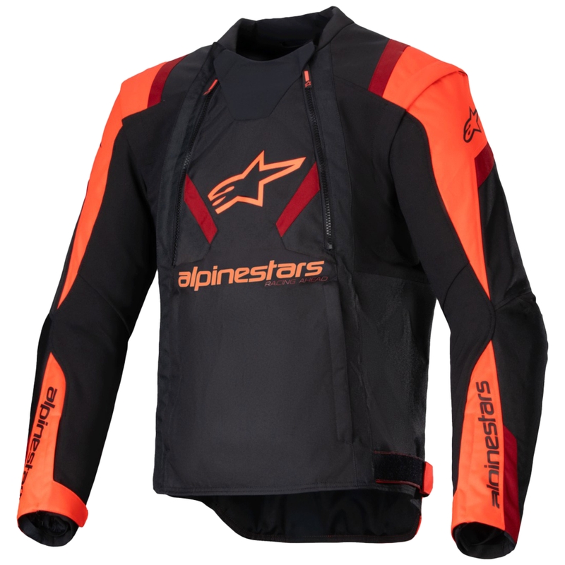 Alpinestars T-Stunt Air motociklistička jakna crno-fluo crveno-crvena