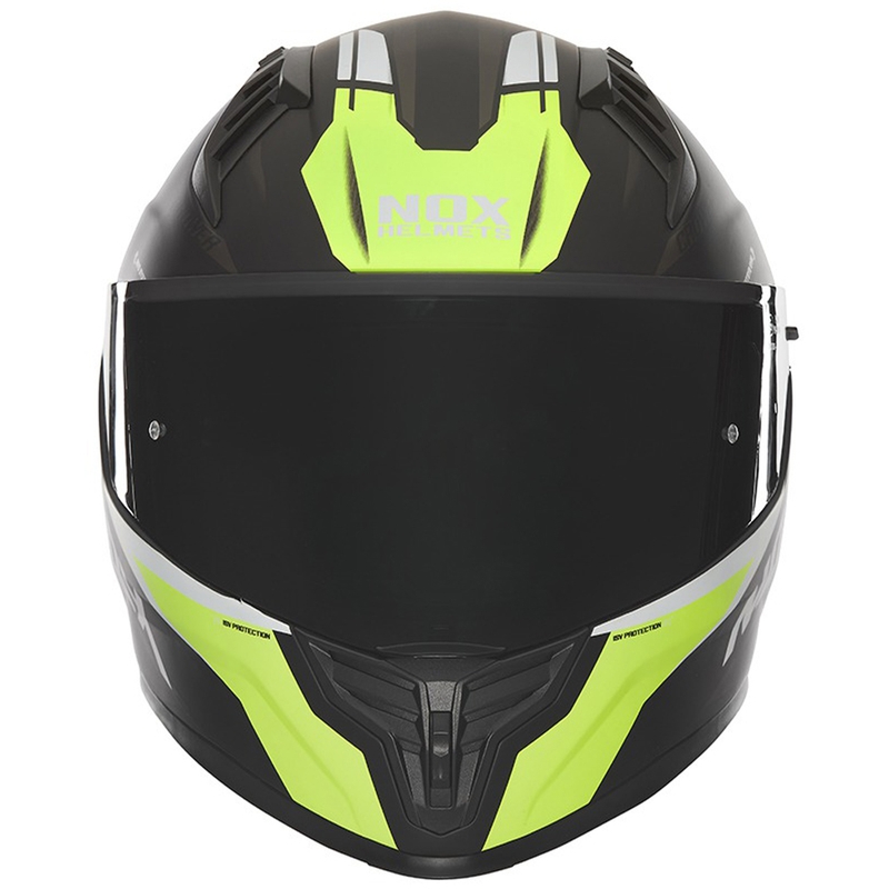 NOX N401 Crower motociklistička kaciga za cijelo lice mat crno-fluo žuta