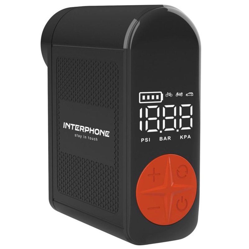 Mini baterijski kompresor Interphone crni