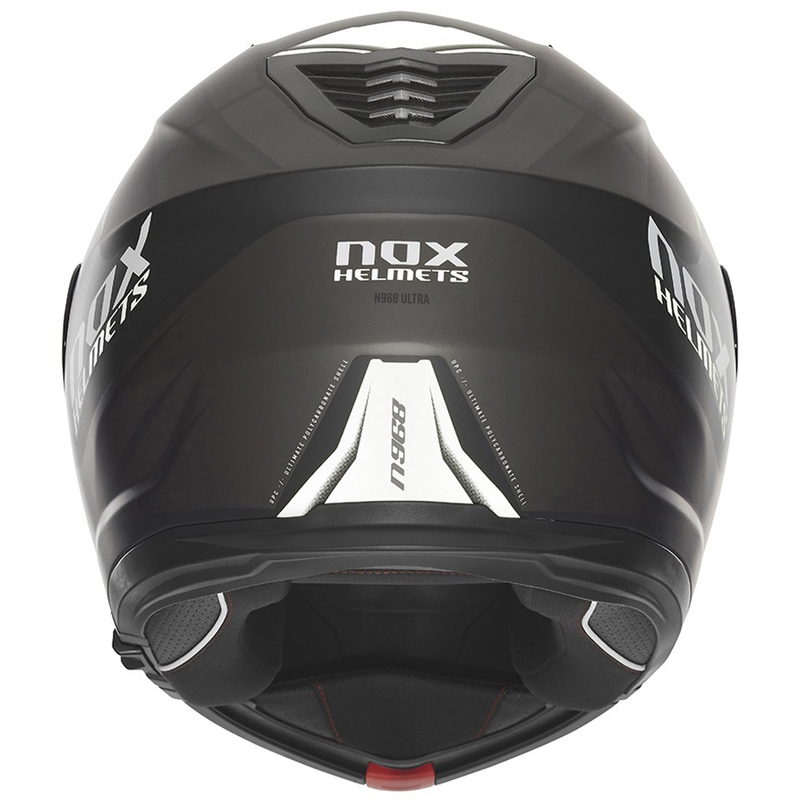 Preklopna motociklistička kaciga NOX N968 Ultra mat crno-bijela