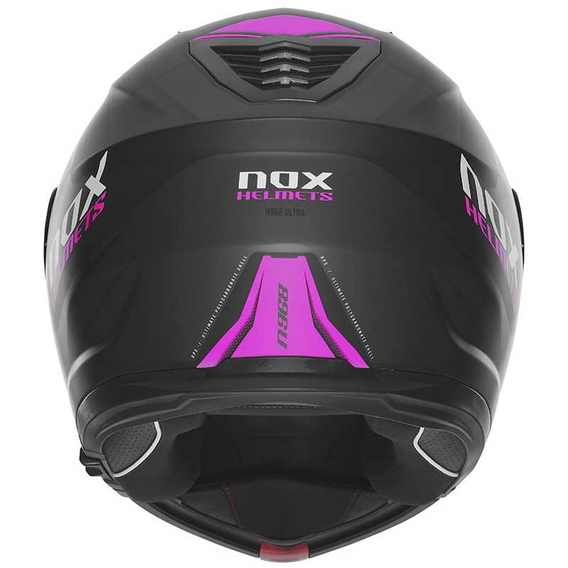 Motociklistička kaciga na preklop NOX N968 Ultra mat crno-ružičasta