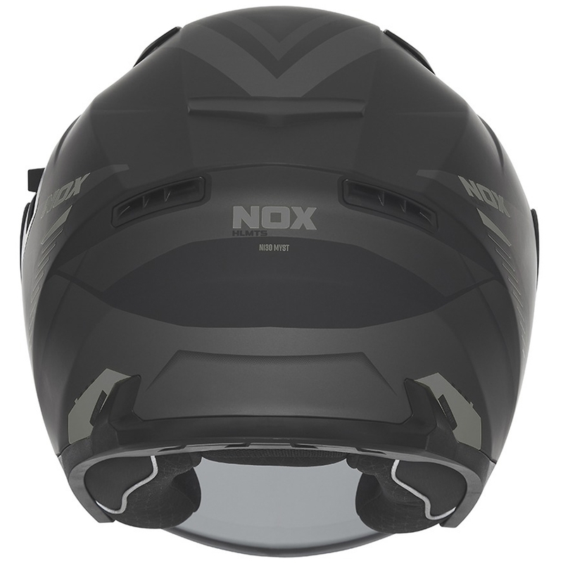 Otvorena motociklistička kaciga NOX N130 Myst mat crno-srebrna