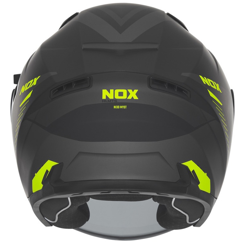 Otvorena motociklistička kaciga NOX N130 Myst mat crno-fluo žuta