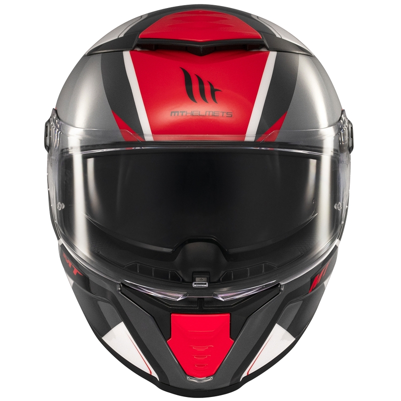 Integralna motociklistička kaciga MT Thunder 4 SV Freeway crno-sivo-crvena