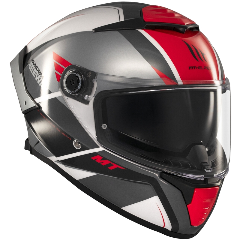 Integralna motociklistička kaciga MT Thunder 4 SV Freeway crno-sivo-crvena
