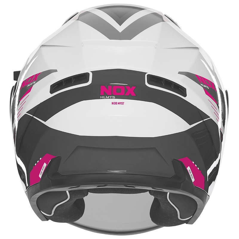 Otvorena motociklistička kaciga NOX N130 Myst bijelo-crno-roza