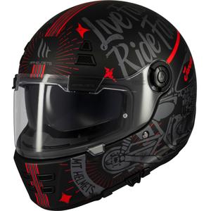 Motociklistička kaciga za cijelo lice MT Jarama SV Art mat crna