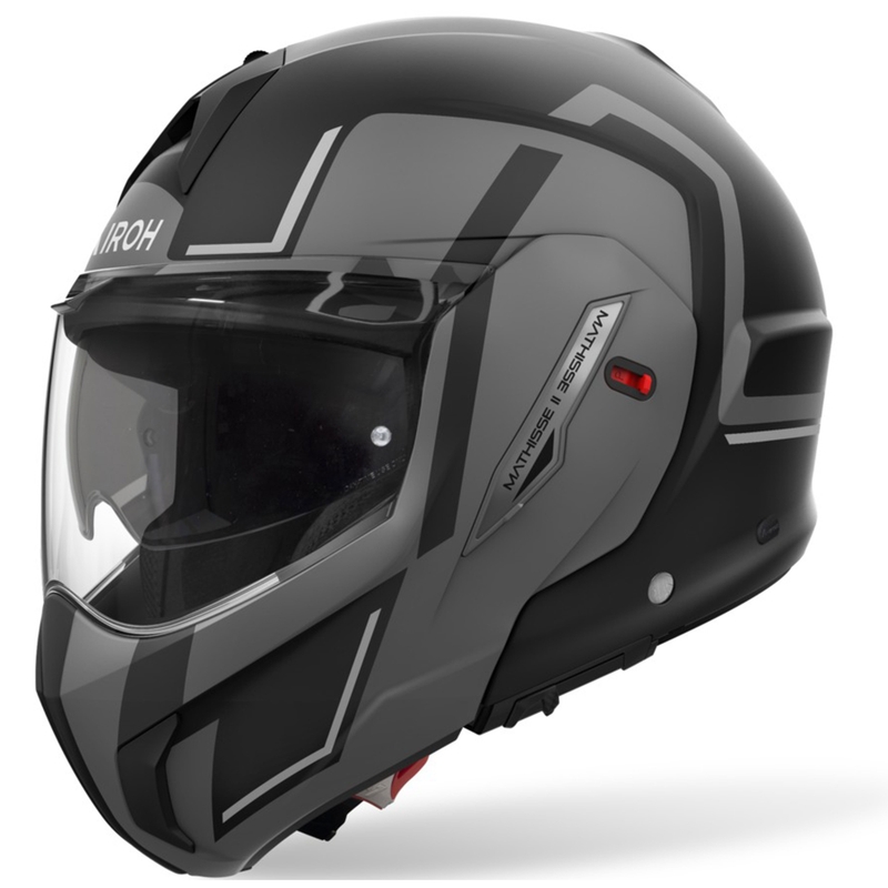 Airoh Mathisse 2 Genius preklopna motociklistička kaciga mat siva