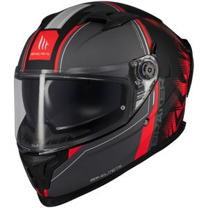 Motociklistička kaciga koja pokriva cijelo lice MT Braker SV Charm mat crno-crvena
