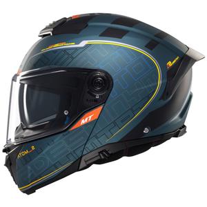 Motociklistička kaciga na preklop MT Atom 2 SV Destiny mat zeleno-crna