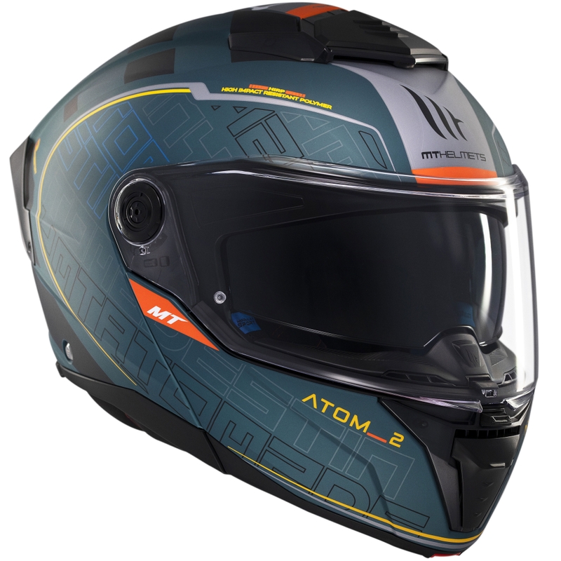 Motociklistička kaciga na preklop MT Atom 2 SV Destiny mat zeleno-crna