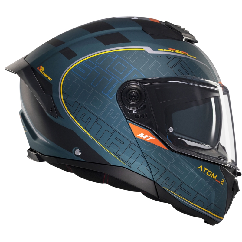 Motociklistička kaciga na preklop MT Atom 2 SV Destiny mat zeleno-crna